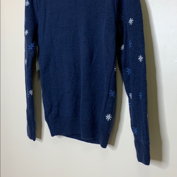 Kohl’s | Christmas Sweater Navy Blue Deer Two Beers Holiday Sweater Unisex NWT S - Picture 8 of 10